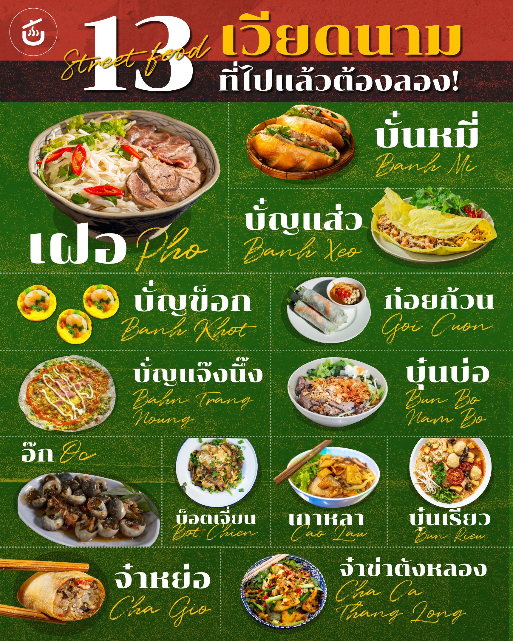 Vietnamese street foods