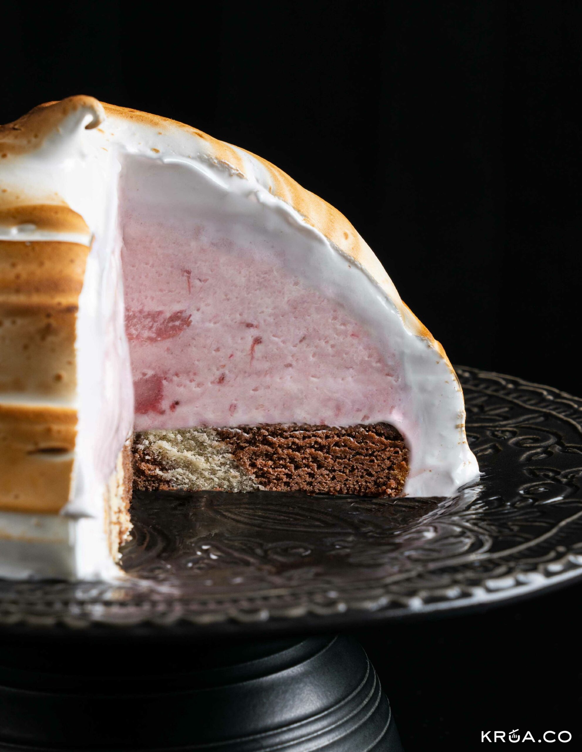 Baked Alaska,เค้ก,สูตรเค้ก Baked Alaska,เค้กไอติม