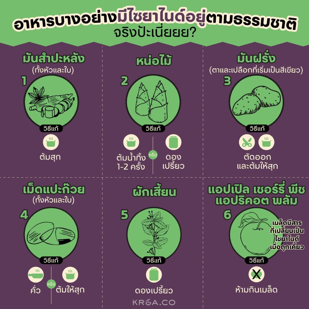 อาหารที่มีไซยาไนด์